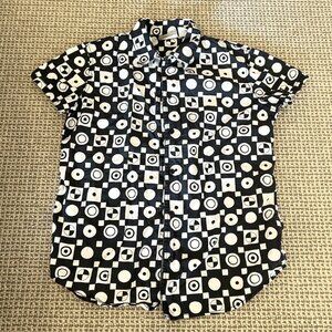 Liz Claiborne Patterned Button Down
